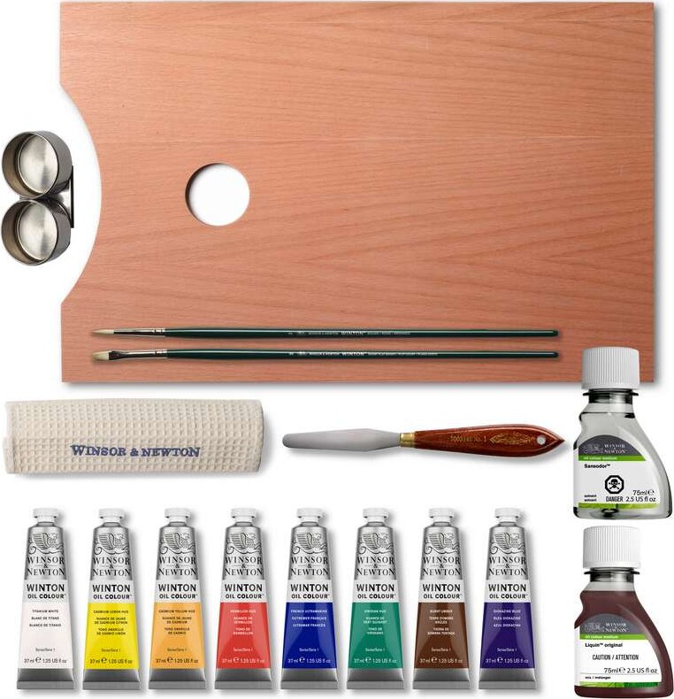 Winsor Newton - Oil Essentials Malekuffert 8X37 Ml - 16 Dele