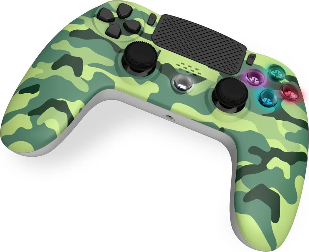 Wireless Controller For Ps4 With 3 5Mm Jack Slot - Led-Green Camo