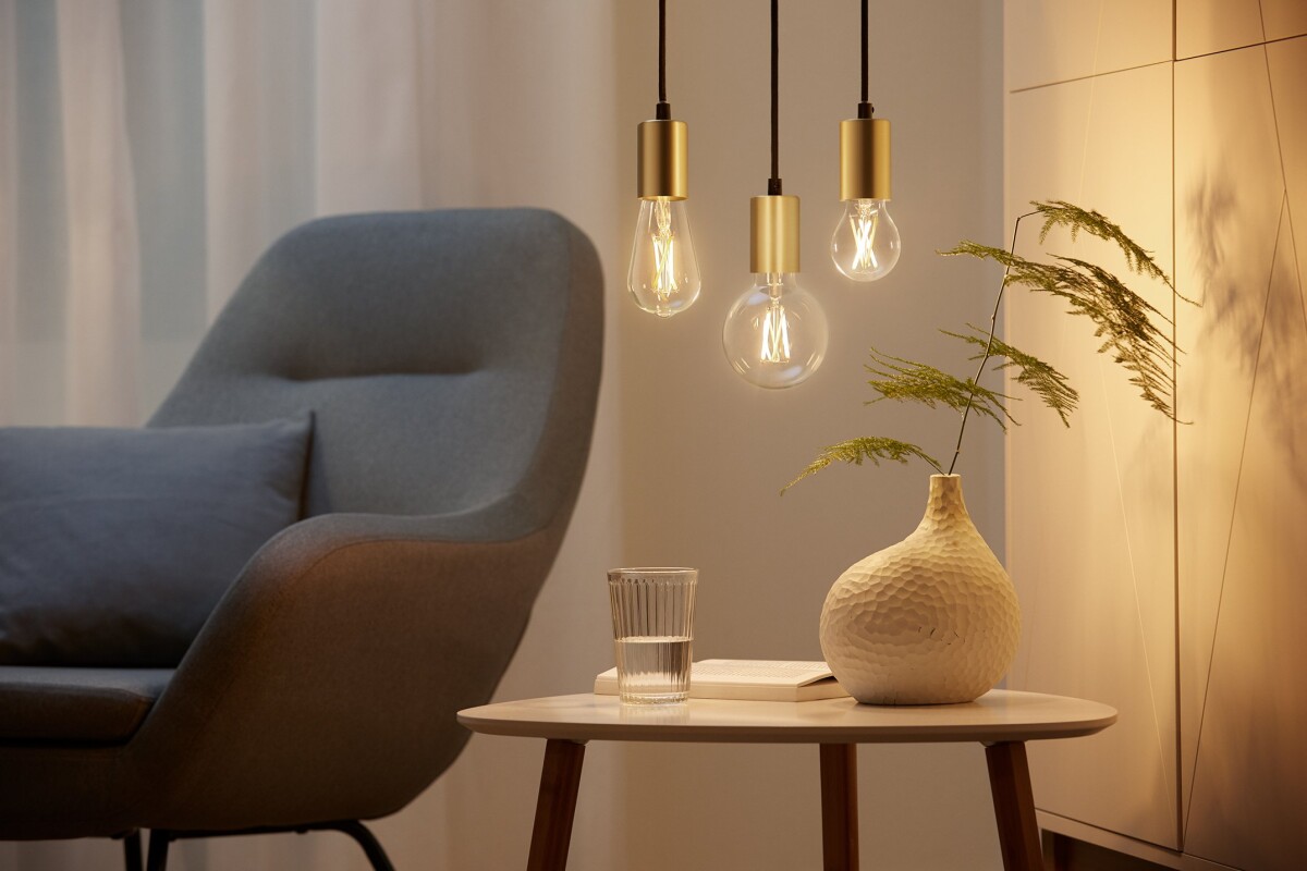 Wiz - St64 Klar Pære E27 Justerbar Hvid - Smart Hjem