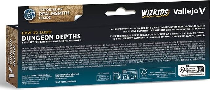 Vallejo - Wizkids Dungeon Depths - How To Paint - 8X8 Ml - 80251