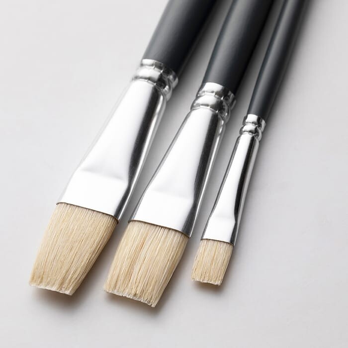 Winsor Newton - Foundation Brushes - Oil - 3 Stk - Malerpensler