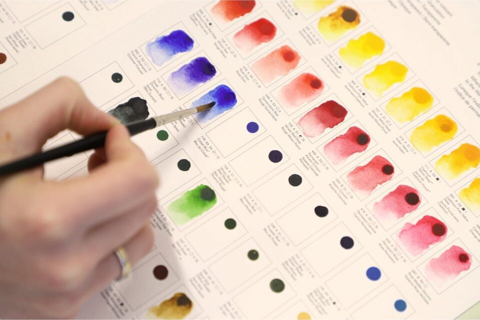 Winsor Newton - Professional Watercolour - Dot Card - Farvekort