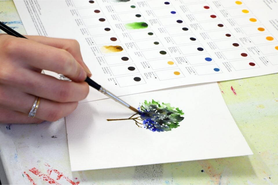Winsor Newton - Professional Watercolour - Dot Card - Farvekort
