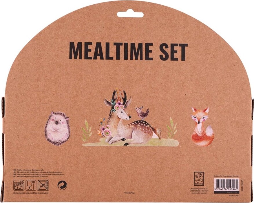 Spisesæt Til Børn - Skovens Dyr