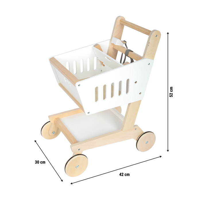 Wooden Shopping Trolley Fresh