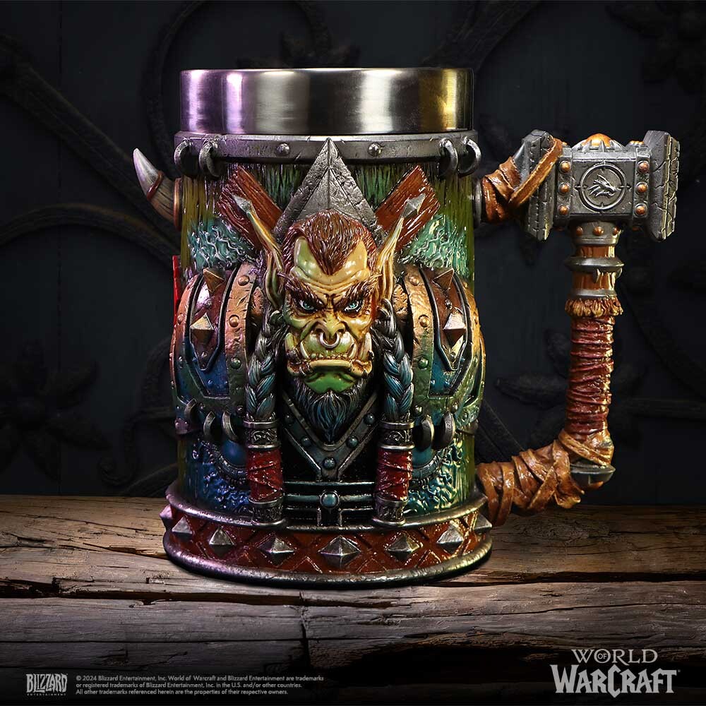 World Of Warcraft Tankard - Thrall Krus - Nemesis Now - 17 5 Cm