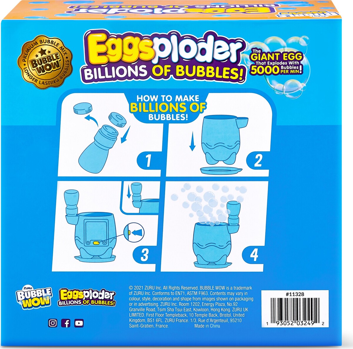 Zuru Bubble Wow - Sæbeboblemaskine - Eggsploder