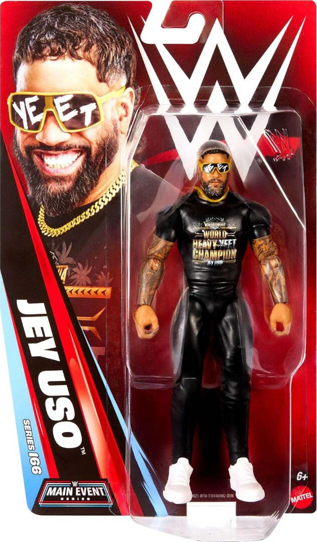 Wwe - Jey Uso Action Figur - Main Event - 18 Cm - Mattel Jhj37