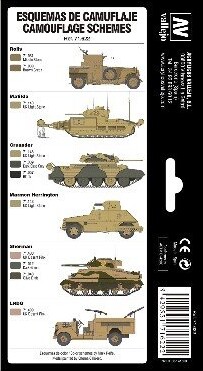 Vallejo - Wwii British Colors Africa 1939-1943 8X17 Ml - 71622