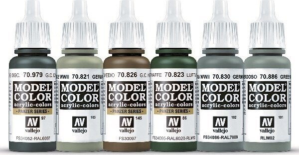 Vallejo - Wwii Paint Set - German Infantry - 6X17 Ml - 70206