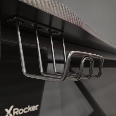 X Rocker - Gaming Bord - Ocelot Carbon - Blå Og Røde Stickers