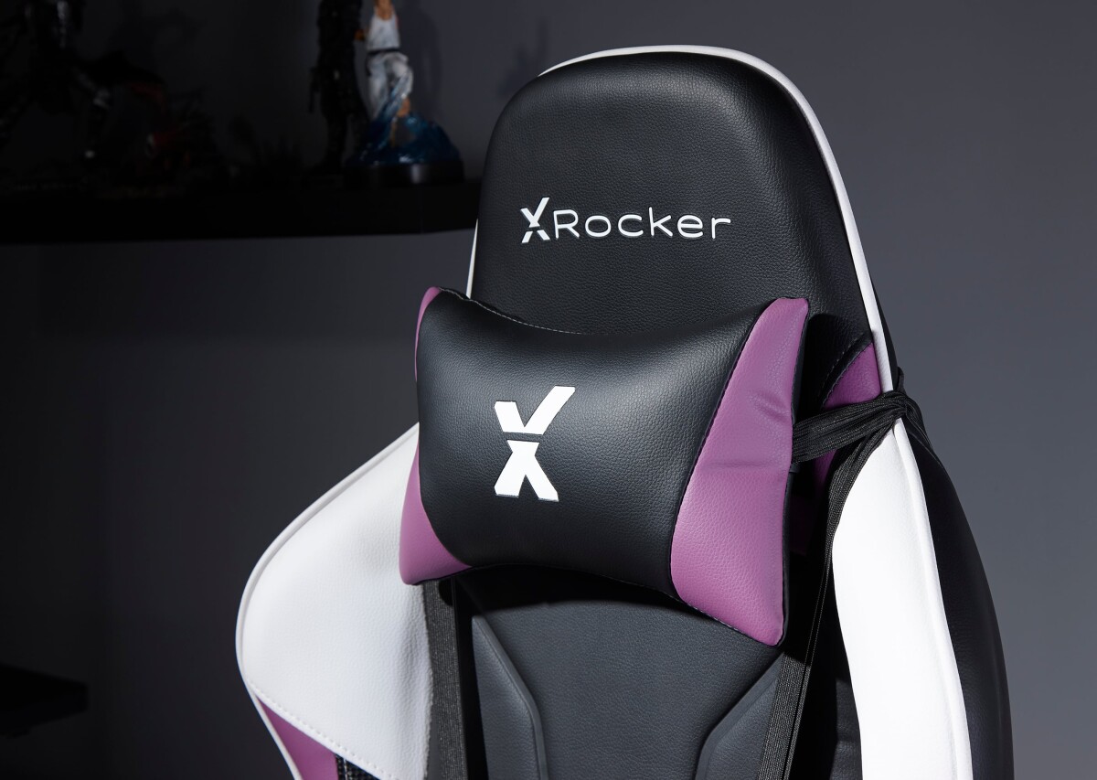 X Rocker Purple Agility Sport Esport Gaming Chair