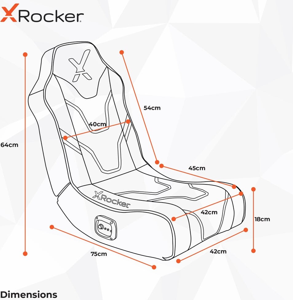 X Rocker - Gaming Gulvstol - Shadow 20 Floor Rocker - Grøn