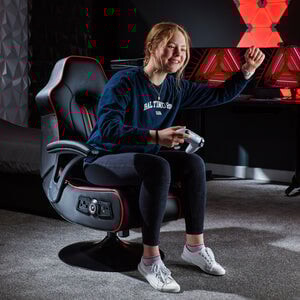 X Rocker - Gaming Stol - Torque 21 Med Vibration - Sort Rød