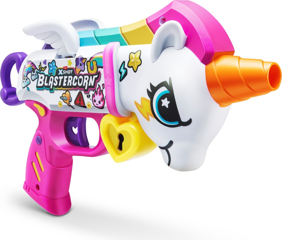 Zuru X Shot - Gun - Blastercorn - Unicorn Heartbreaker - 16 Skud