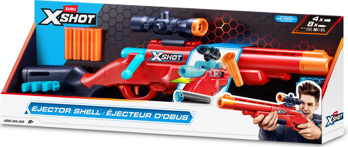 Zuru X-Shot - Excel Ejector Shell Blaster Inkl 8 Skud