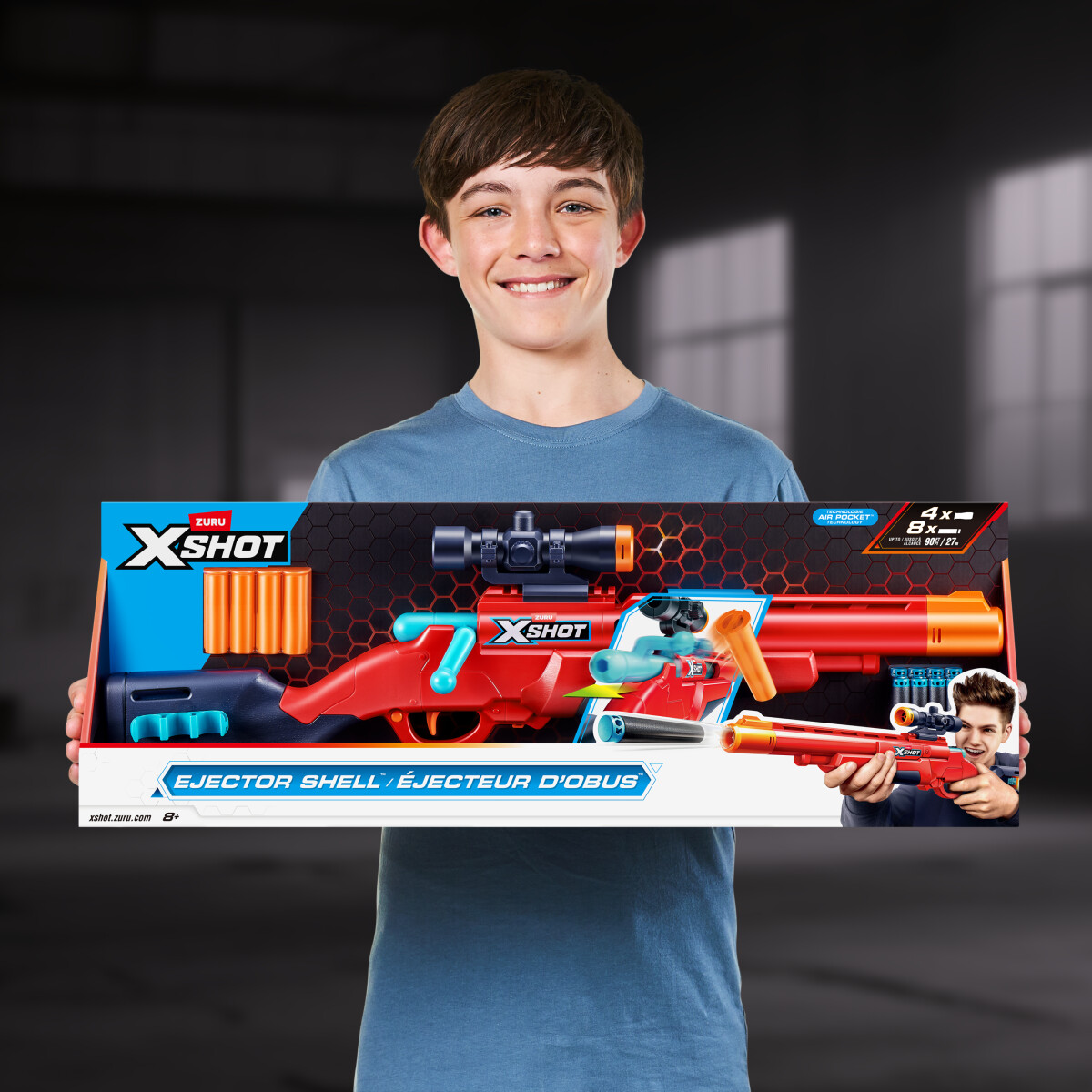 Zuru X-Shot - Excel Ejector Shell Blaster Inkl 8 Skud