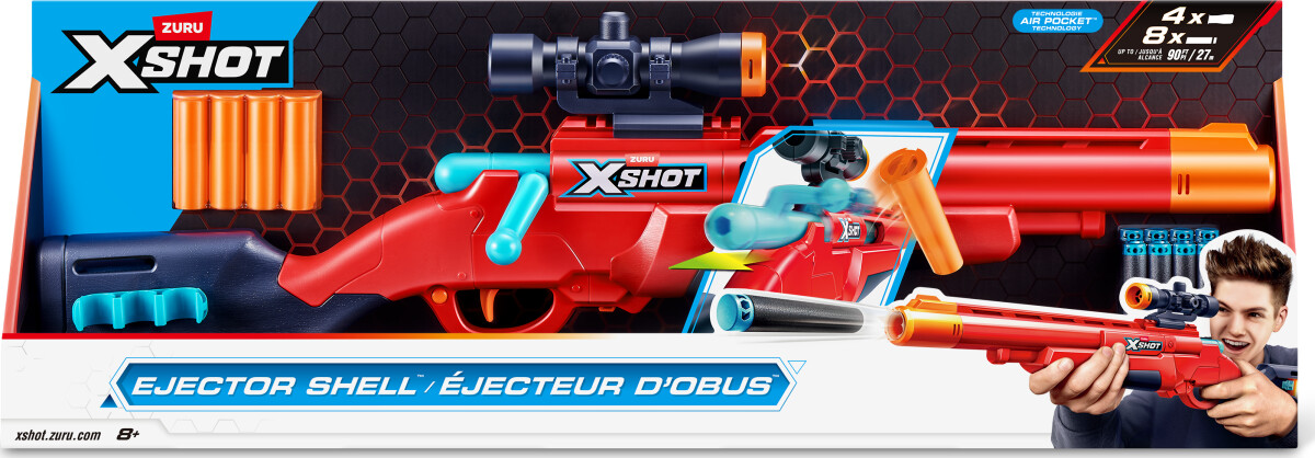 Zuru X-Shot - Excel Ejector Shell Blaster Inkl 8 Skud