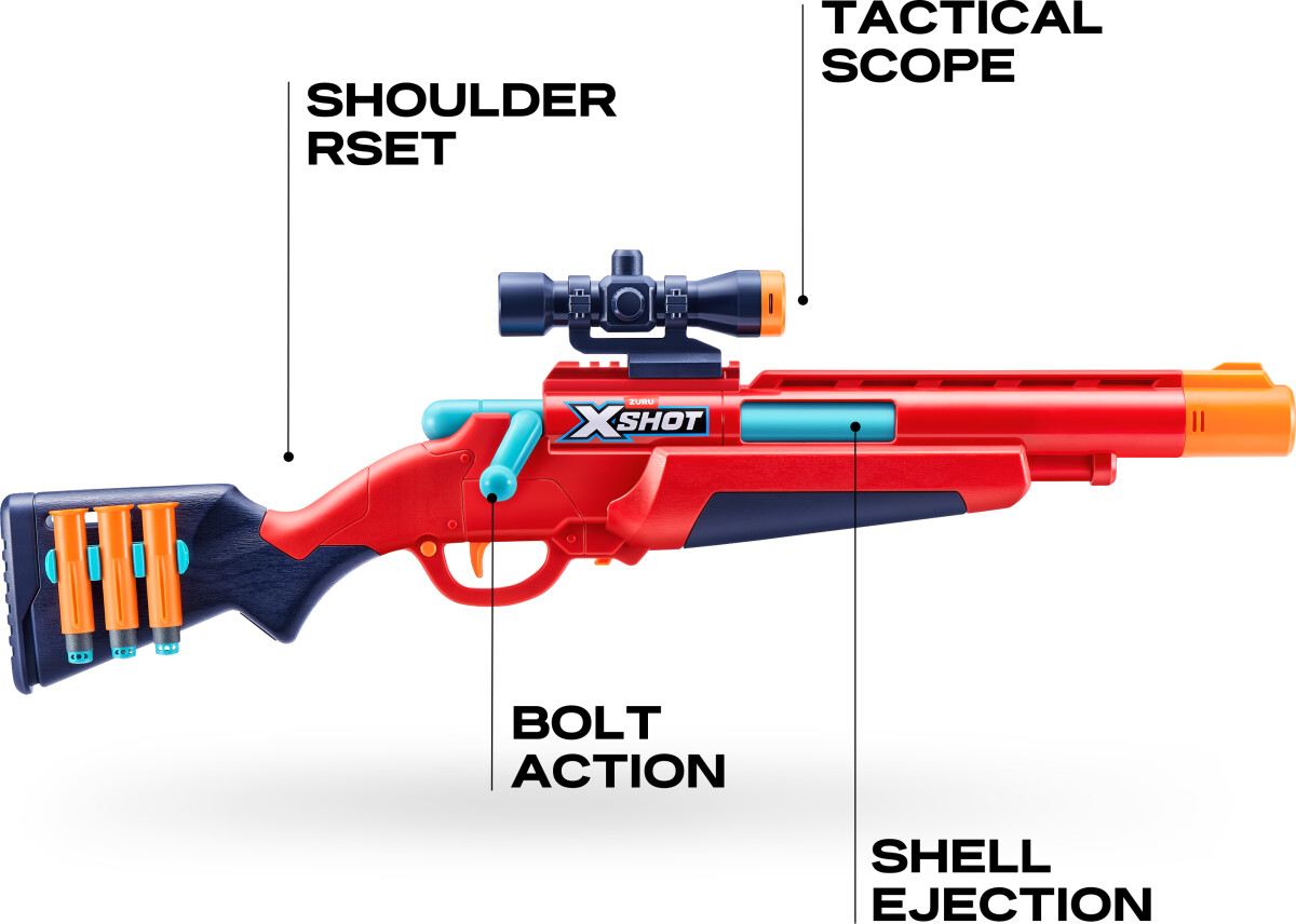 Zuru X-Shot - Excel Ejector Shell Blaster Inkl 8 Skud
