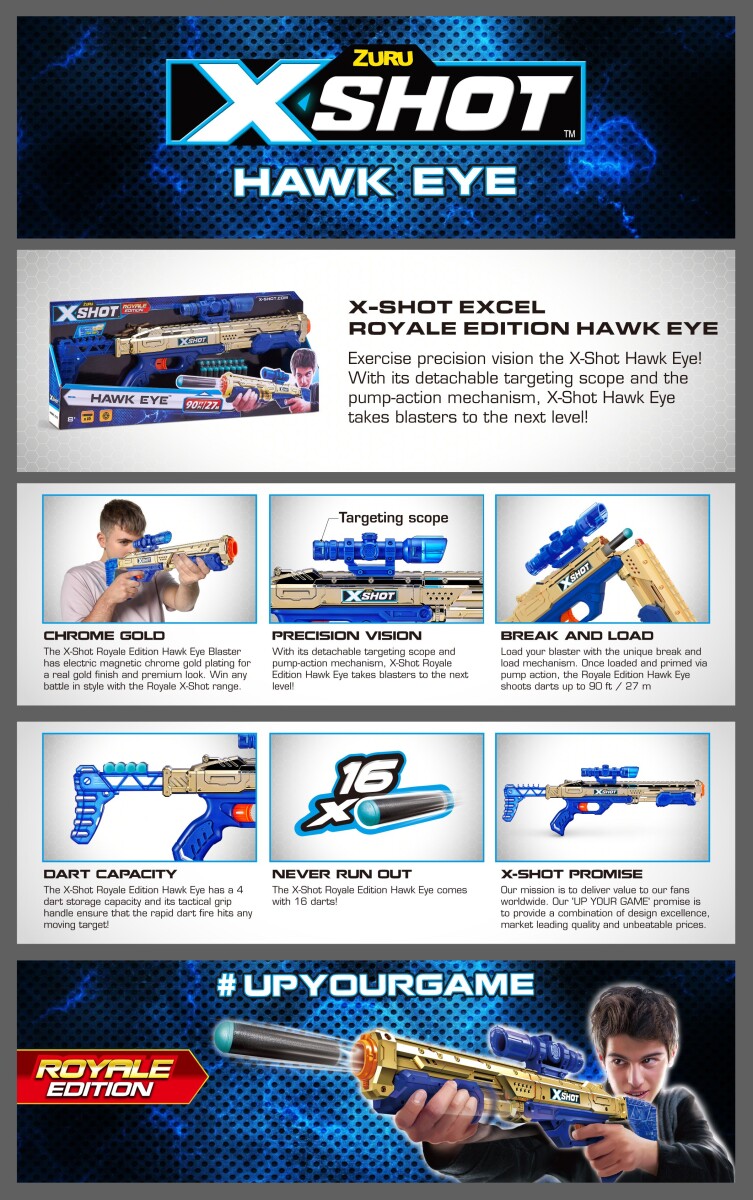 Zuru Xshot Hawk Eye Blaster Se tilbud og køb på Gucca.dk