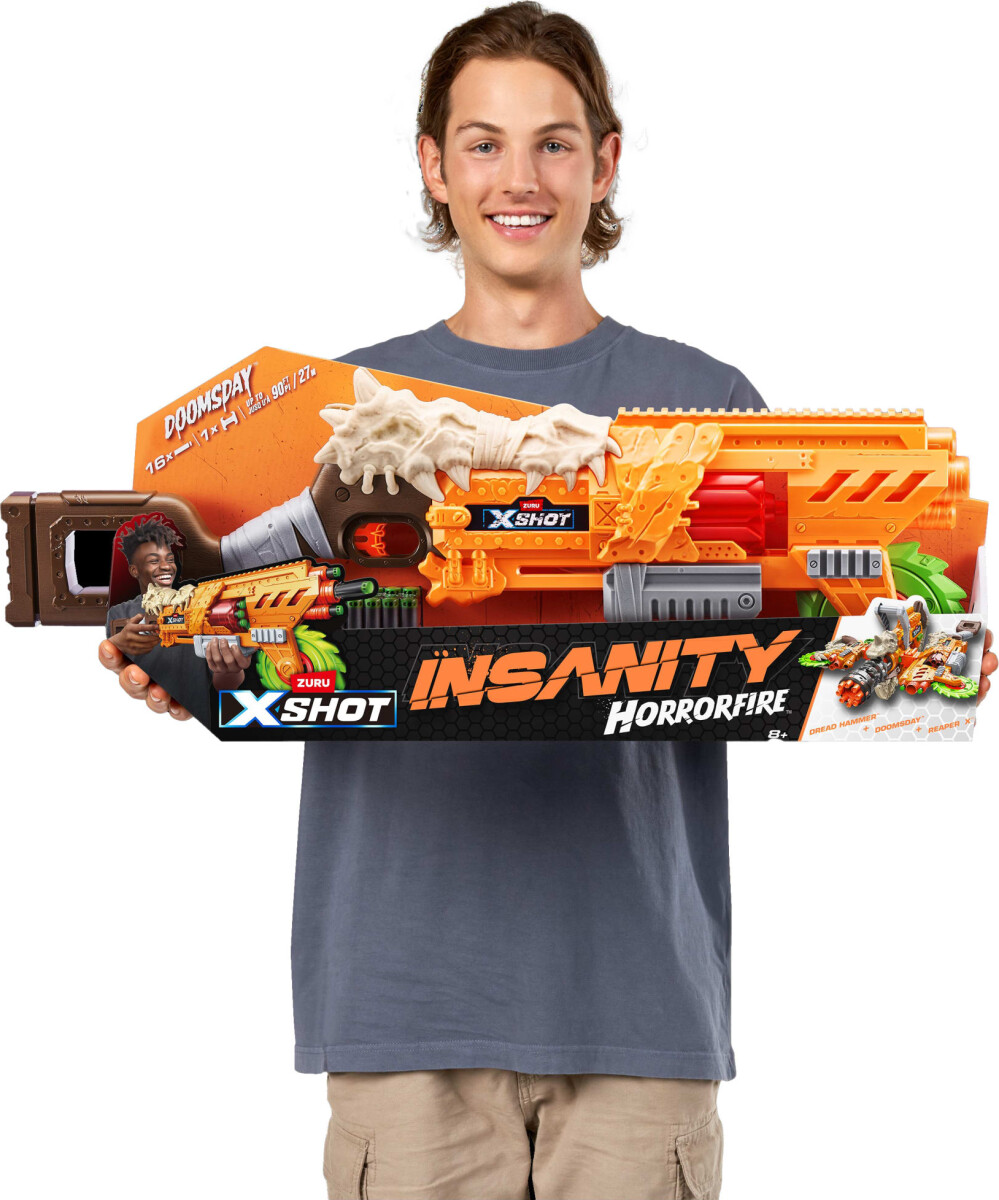 Zuru X-Shot - Insanity Horror Fire Gun - 16 Skud