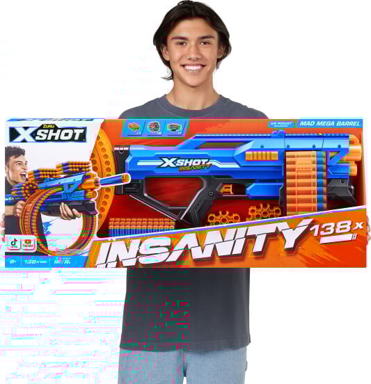 Zuru X Shot - Gun - Insanity Mad Mega Barrel - 72 Skud
