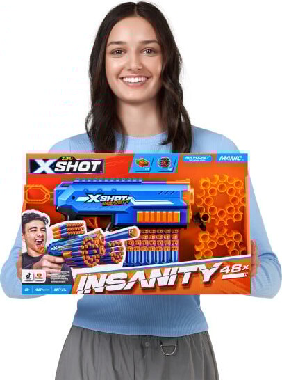 Zuru X Shot - Gun - Insanity Series 1 - Manic - 24 Skud