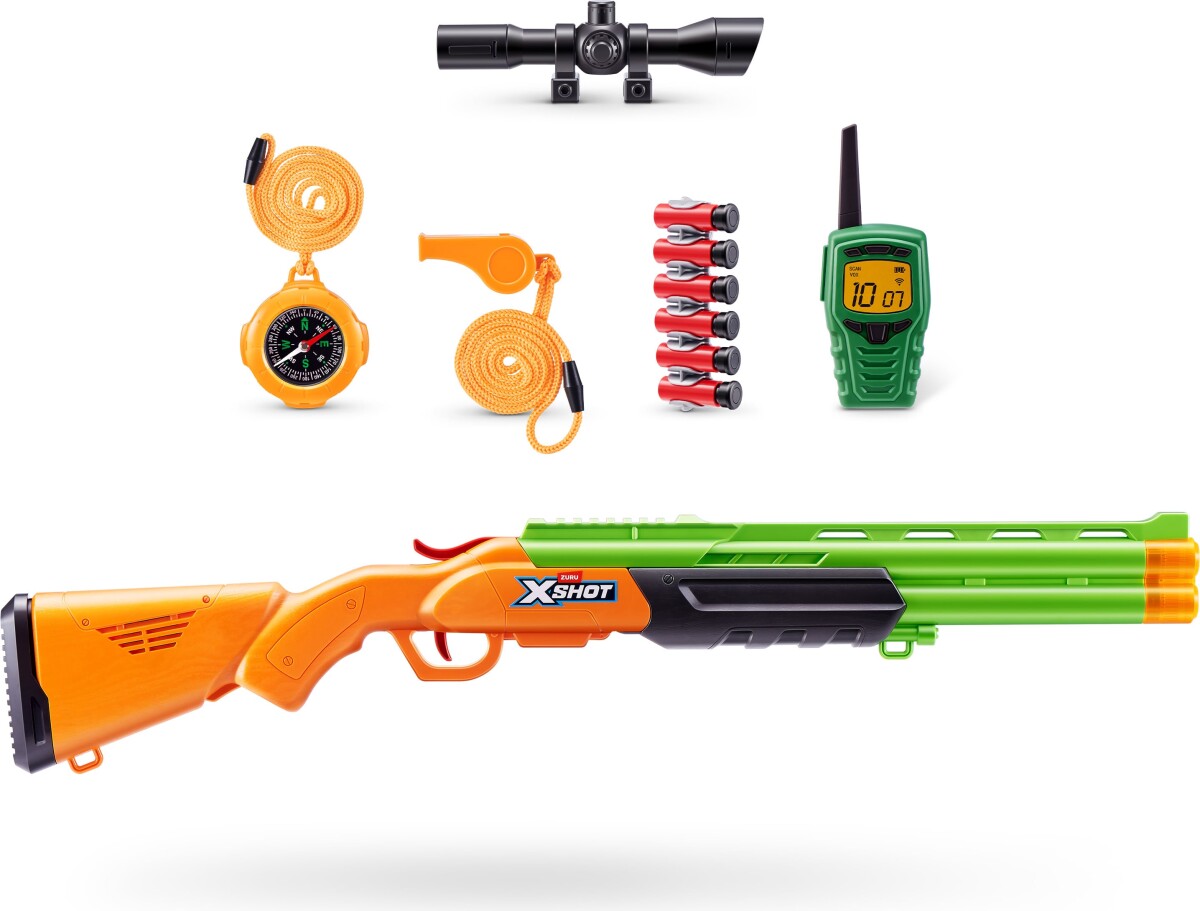 Zuru X-Shot - Shotgun Kikkert Walkie-Talkie Kompas Og Fløjte