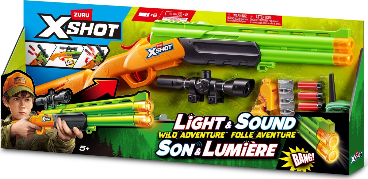 Zuru X-Shot - Shotgun Kikkert Walkie-Talkie Kompas Og Fløjte