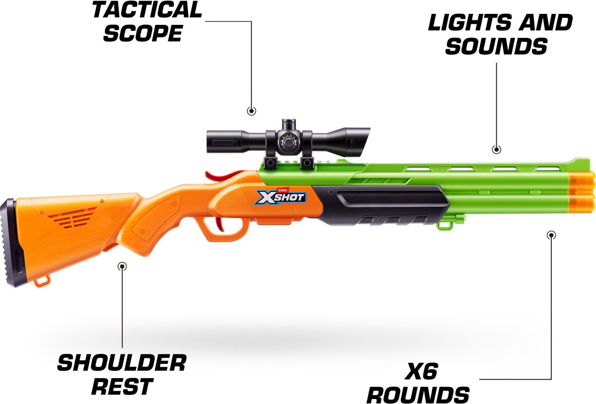 Zuru X-Shot - Shotgun Kikkert Walkie-Talkie Kompas Og Fløjte