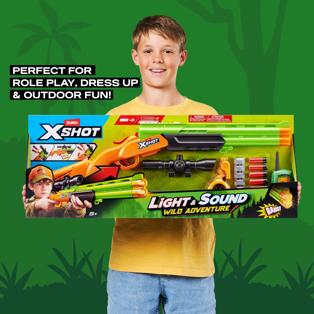 Zuru X-Shot - Shotgun Kikkert Walkie-Talkie Kompas Og Fløjte