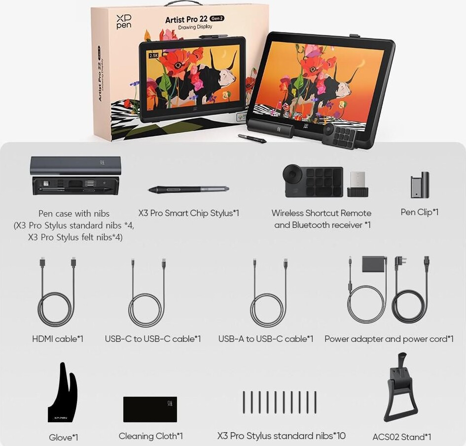 Xppen - Artist Pro 22 Drawing Display Gen2