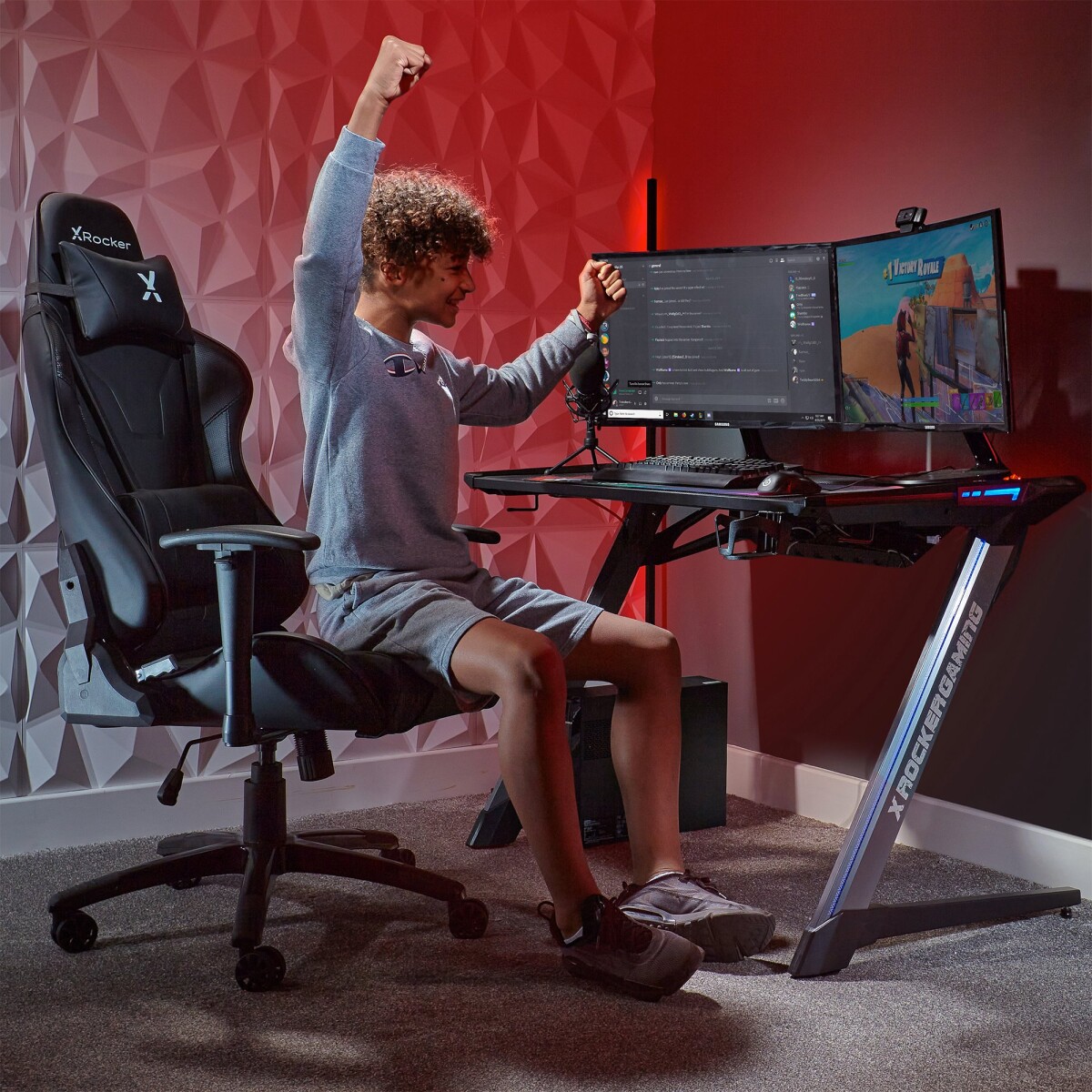 X-Rocker - Agility Sport Esport - Kontor Og Gaming Stol - Sort