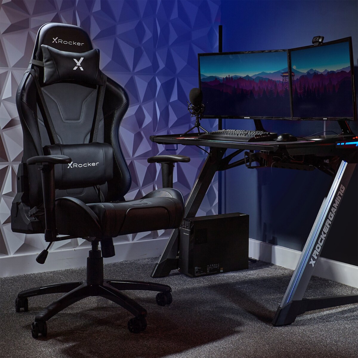 X-Rocker - Agility Sport Esport - Kontor Og Gaming Stol - Sort