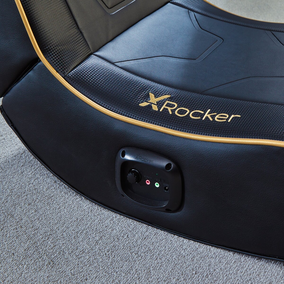 X-Rocker - Shadow 20 - Gaming Gulvstol Til Børn - Sort Og Guld