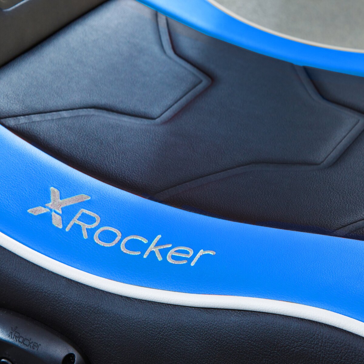X-Rocker - Shadow 20 - Gaming Gulvstol Til Børn - Sort Og Blå