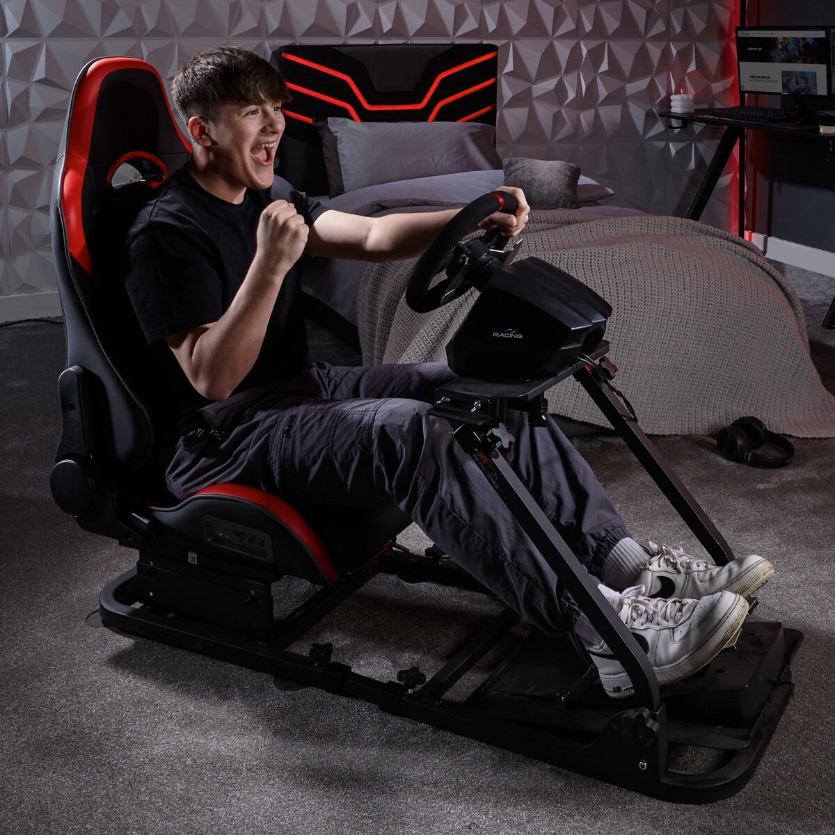 Xr Racing Rig Køb X-Rocker - Xr Drift - 2.1 Racer Stol Til Xr Racing Rig - Sort Rød ...