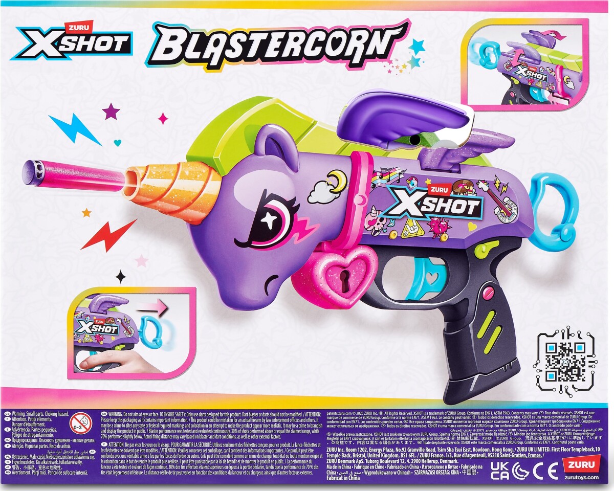 Xshot - Blastercorn Dark Unicorn 16 Darts 36882