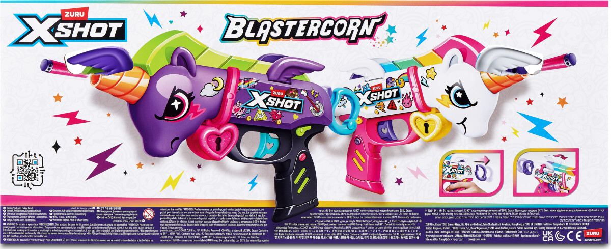 Xshot - Blastercorn Unicorn Blaster 2Pk 32Darts 36855