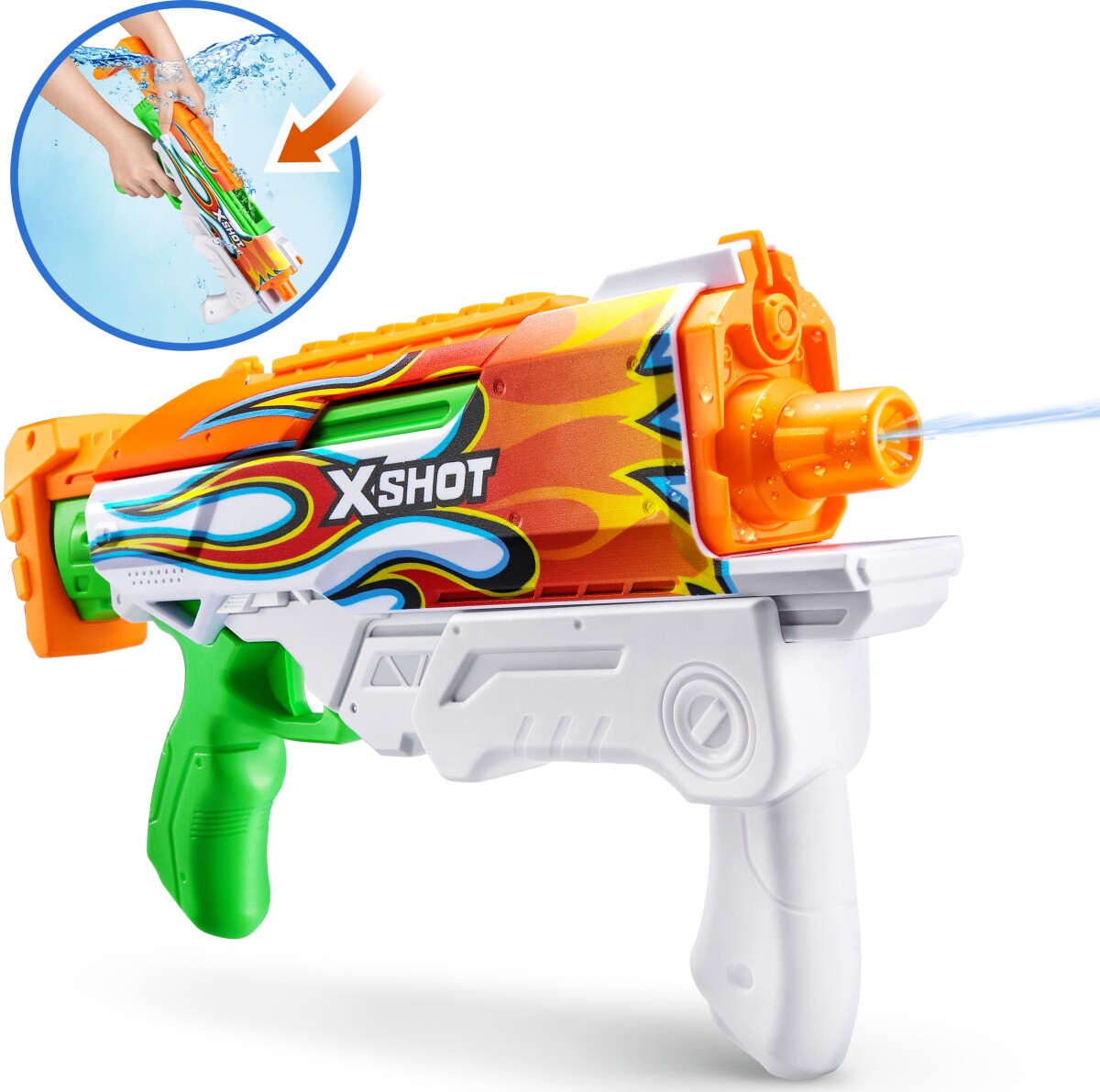 Zuru X-Shot - Hyperload Fast-Fill Skins Vandpistol - Overraskelse