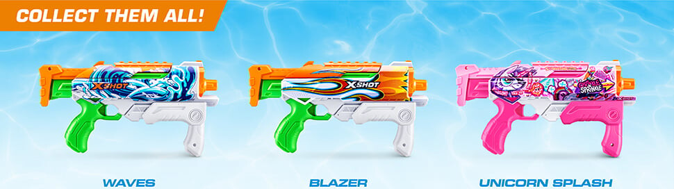Zuru X-Shot - Hyperload Fast-Fill Skins Vandpistol - Overraskelse