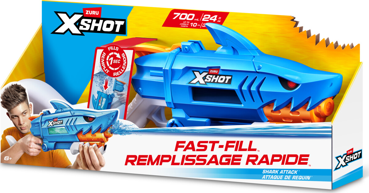 Zuru X-Shot - Shark Attack Fast-Fill Remplissage Vandpistol