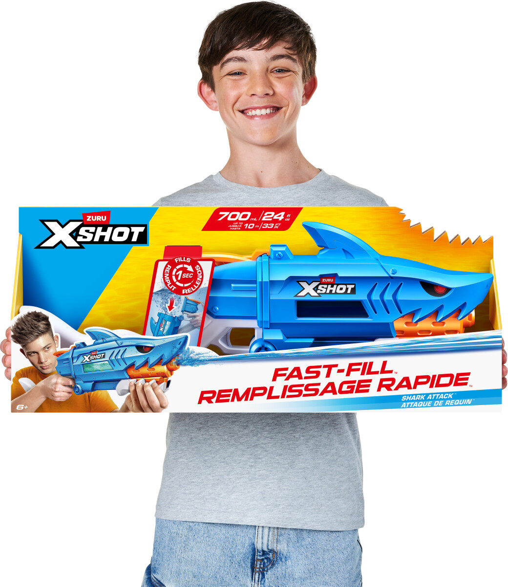 Zuru X-Shot - Shark Attack Fast-Fill Remplissage Vandpistol