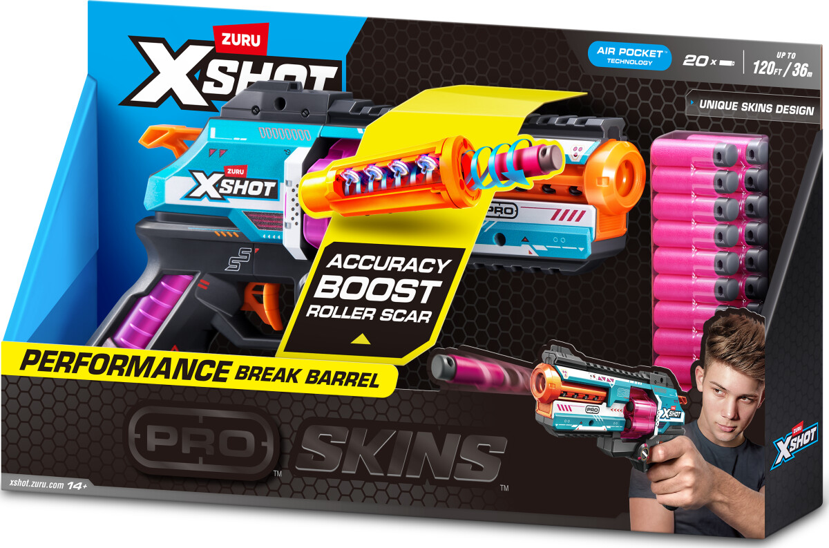 Xshot - Skins Pro Series Break Barrel Blaster 20 Darts 36906