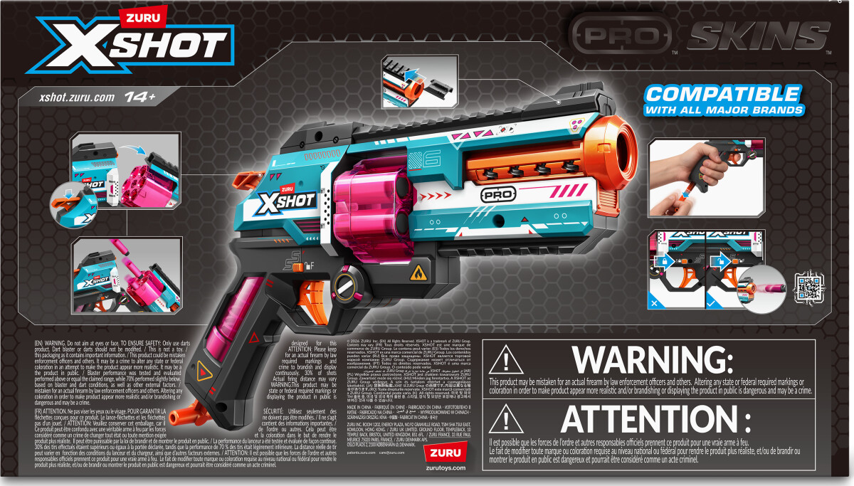 Xshot - Skins Pro Series Break Barrel Blaster 20 Darts 36906