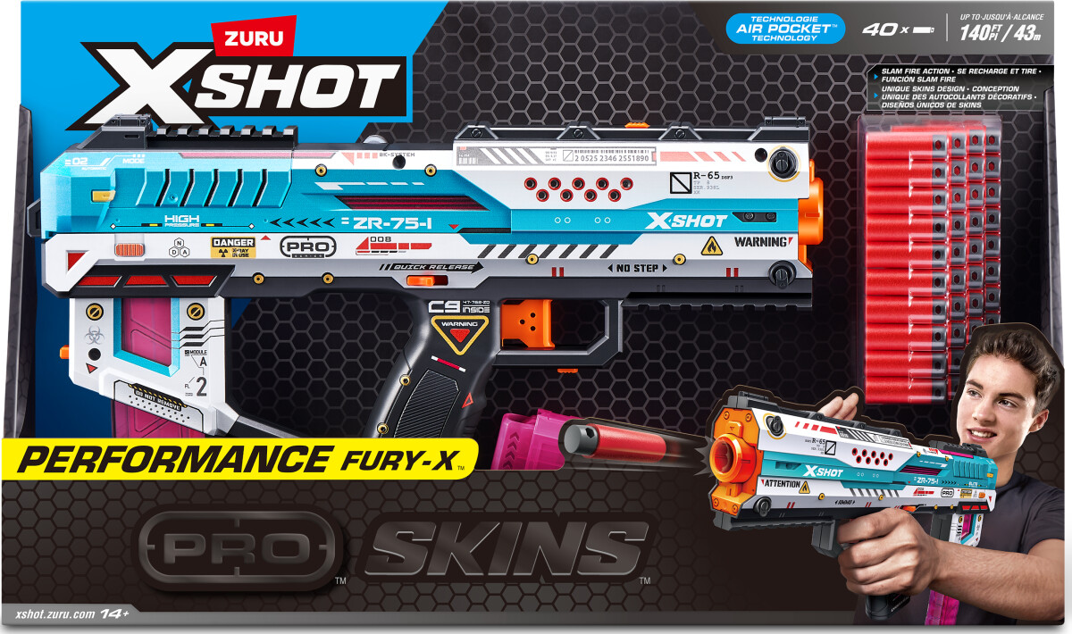 Xshot - Skins Pro Series - Fury-X Blaster 40 Darts