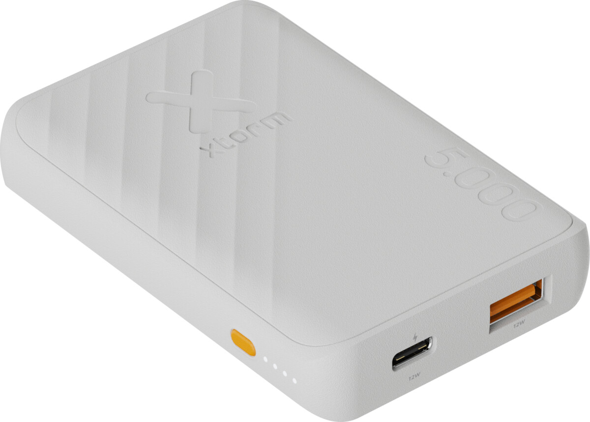 Xtorm - 12W Fastcharge Go2 Powerbank 5000 - Ash White