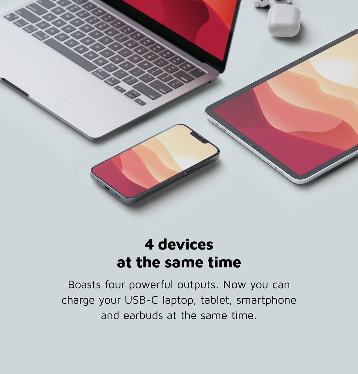 Xtorm - 140W Gan2 Ultra Hjemmeoplader 3Xusb-Cusb-A Hvid