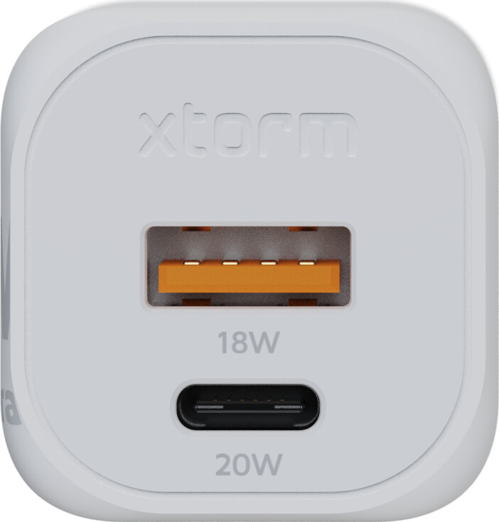 Xtorm - 20W Gan2 Ultra Hjemmeoplader Usb-C Pdusb-A Hvid