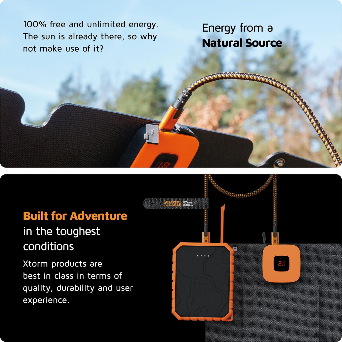 Xtorm - Solarbooster 14W - Foldbart Solpanel